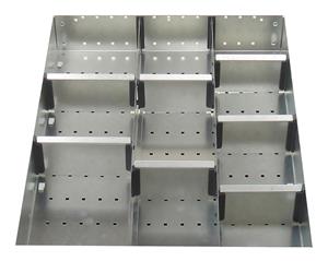 Bott Cubio metal drawer divider kit C 525x650x150mm+ high Bott Cubio Drawer Cabinets 525 x 650 Engineering tool storage cabinets 43020716.** 